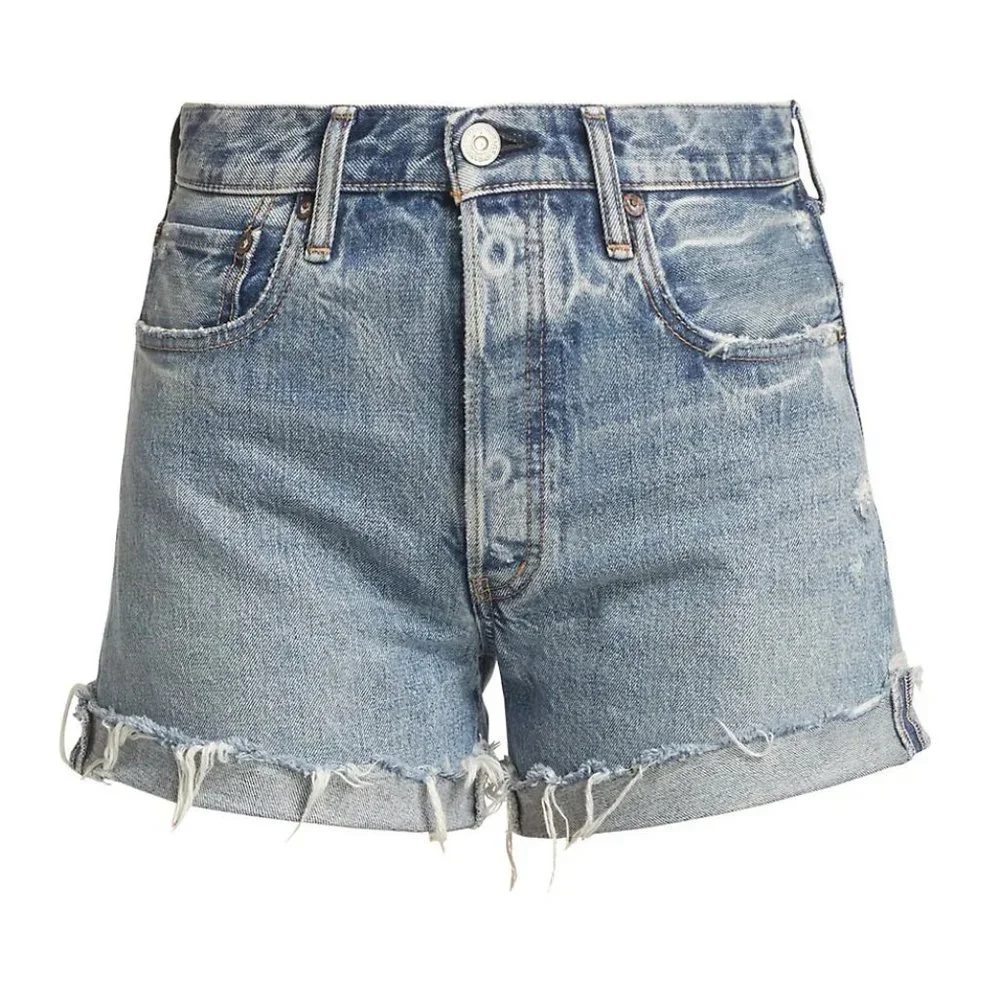 NEW Moussy Vintage Women's Size 28 (4-6) Upland Distressed Denim Shorts, NWT - Picture 1 of 7
